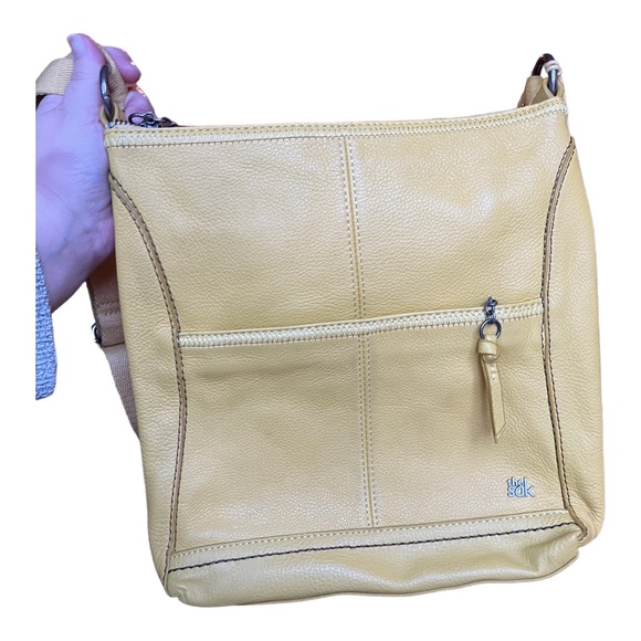 The Sak Iris Leather Crossbody Bag in Bright Lemon Yellow - Picture 3 of 16